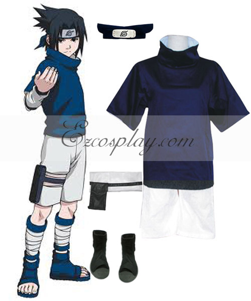 ITL Manufacturing Naruto Uchiha Sasuke Chunin Exam Cosplay Costume