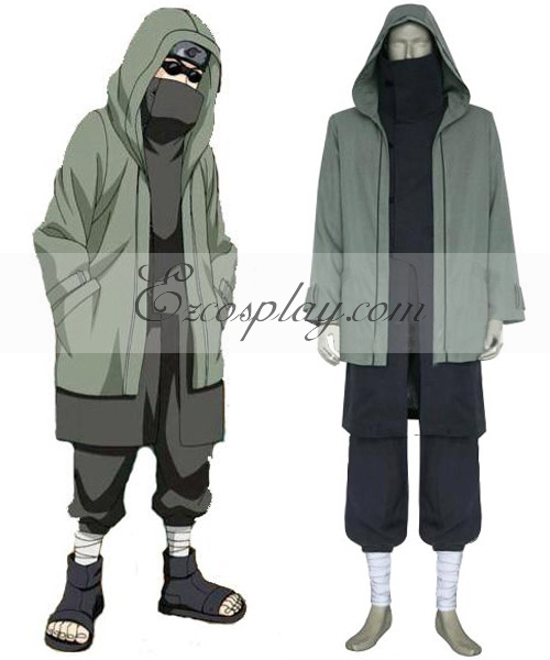 ITL Manufacturing Naruto Shippuuden Aburame Shino 2nd Cosplay Costume