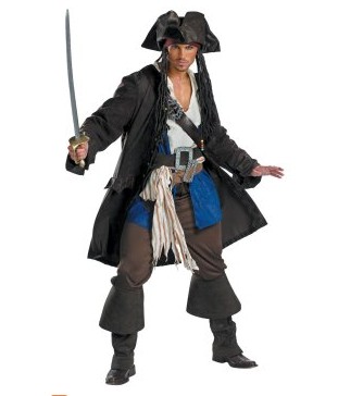 ITL Manufacturing Pirates of the Caribbean 3 Captain Jack Sparrow Prestige Adult Costume EPC0005