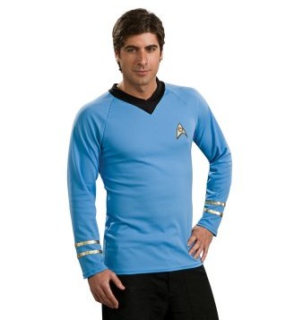ITL Manufacturing Star Trek Classic Blue Shirt Deluxe Adult Costume EST0004