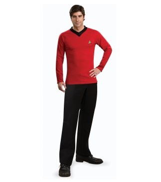 ITL Manufacturing Star Trek Classic Red Shirt Deluxe Adult Costume EST0005