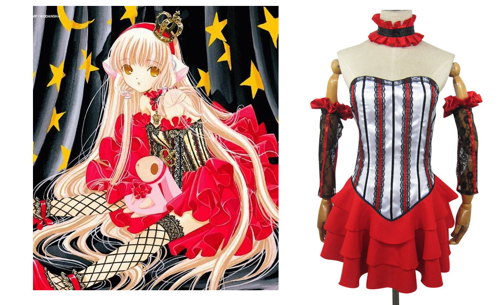 ITL Manufacturing Chi Red Cosplay Costume from Chobits