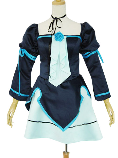 ITL Manufacturing Vocaloid Miku Doujin Blue Uniform Cosplay Costume