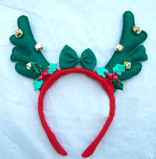 ITL Manufacturing Cute Christmas Reindeer Antler Headband