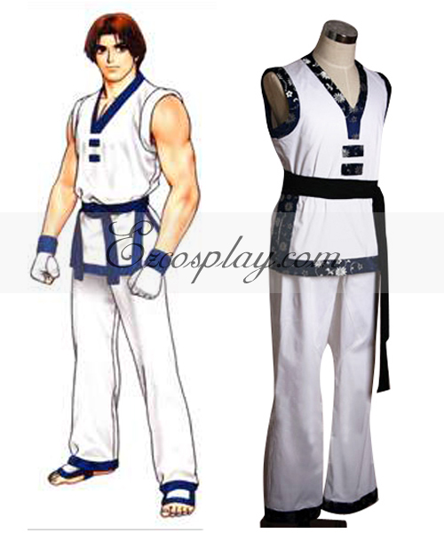 ITL Manufacturing The King of Fighters' Kim Kaphwan White Cosplay Costume