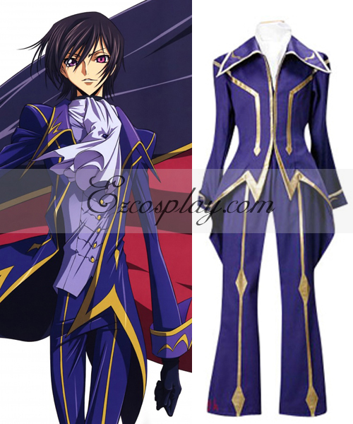 ITL Manufacturing Code Geass Lelouch Zero Cosplay Costume