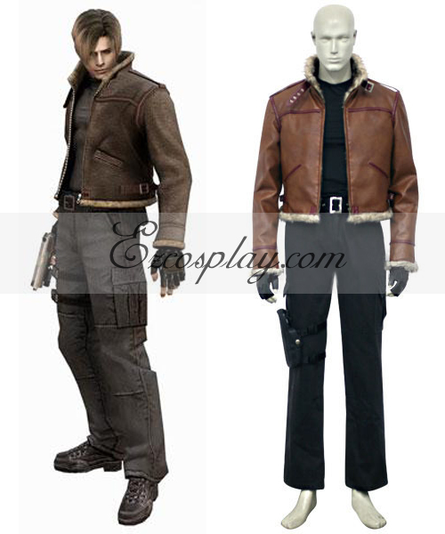 ITL Manufacturing Resident Evil 4 Game Leon Scott Kennedy Cosplay Costume-Size Medium