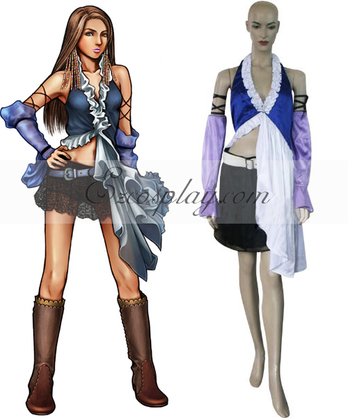 ITL Manufacturing Final Fantasy X-2 Yuna Lenne Singing Cosplay Costume