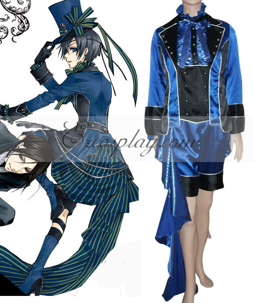 ITL Manufacturing Black Butler Ciel Phantomhive Cosplay CostumeSpecial Sale