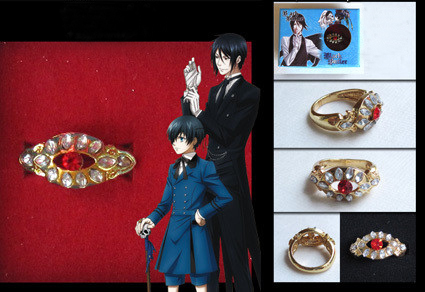 ITL Manufacturing Black Butler Alois Trancy Cosplay Ring