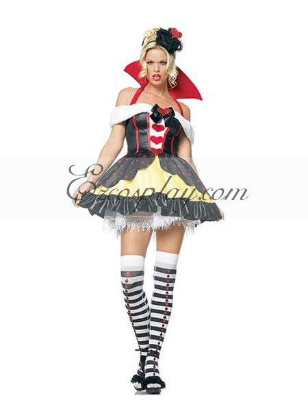 ITL Manufacturing Alice in Wonderland Queen of Hearts Cute Cosplay Costume