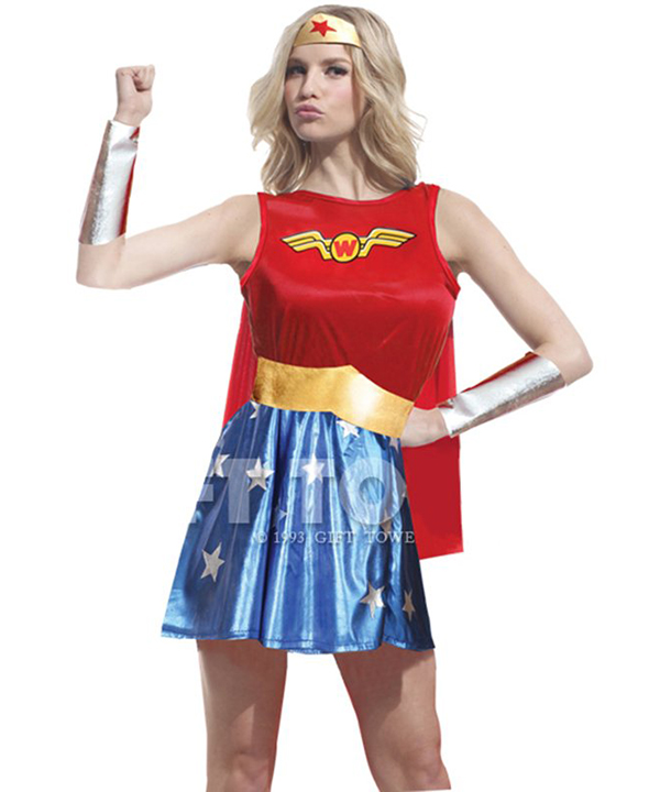 ITL Manufacturing Halloween Costume Party Super Woman Cosplay Costume