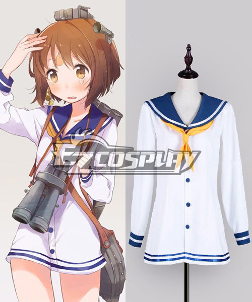 ITL Manufacturing Kantai Collection Yukikaze Sailor Uniform Cosplay Costume