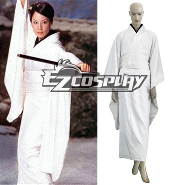 ITL Manufacturing Kill Bill O-Ren Ishii White Kimono Cosplay Costume
