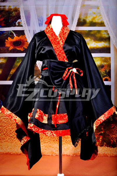 ITL Manufacturing Kimono Design Tapestry Satin Lolita  Cosplay Costume