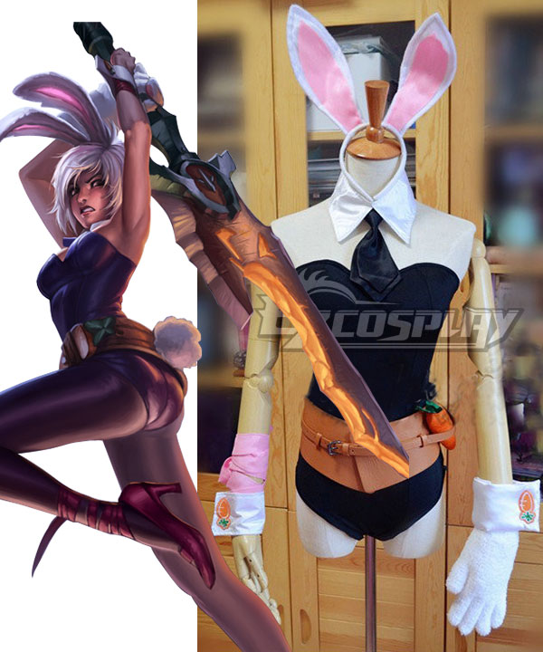ITL Manufacturing League of Legends LOL Bunny Riven Sexy Battle Bunny Cosplay Costume