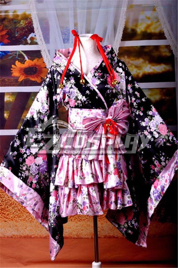 ITL Manufacturing Lolita  Kimono Dress Cosplay Anime  Costume-Y530