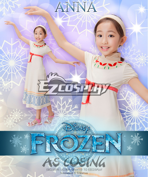 ITL Manufacturing Disney Frozen Anna Daily Childrenwear Dress Cosplay Costume