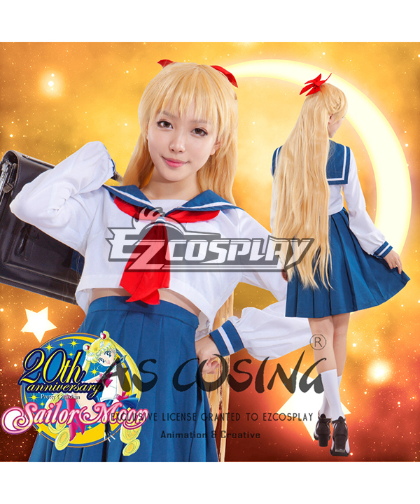 ITL Manufacturing Sailor Moon Minako Aino Mina Aino Sailor Venus Jyoshikoukousei JK School Uniforms Cosplay Costume - Deluxe Edition