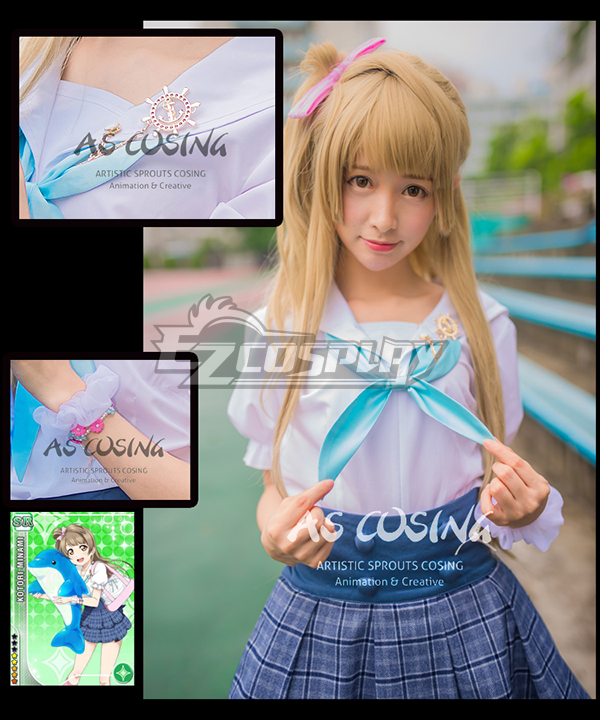 ITL Manufacturing Love Live! LoveLive! School Idol Festival Navy Marine Minami Kotori Unawakened Sailor Cosplay Costume - Deluxe Version