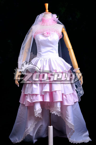 ITL Manufacturing Vocaloid Miku Gorgeous Wedding Dress Lolita Cosplay Costume Deluxe-P2