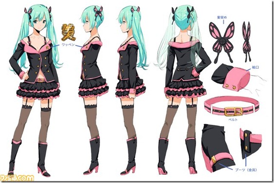 ITL Manufacturing Vocaloid Project Diva F Sweet Devil Miku Cosplay Boots