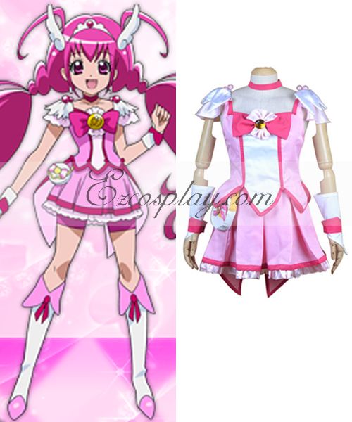 ITL Manufacturing Pretty Cure Smile PreCure Hoshizora Miyuki (Cure Happy) Cosplay Costume