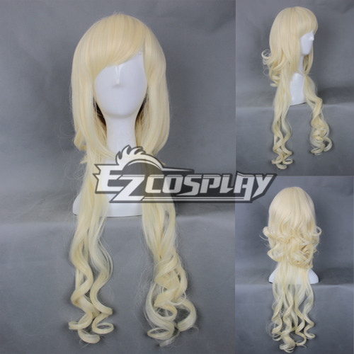ITL Manufacturing Japan Harajuku Series Faint Yellow Curly Cosplay Wig-RL044C