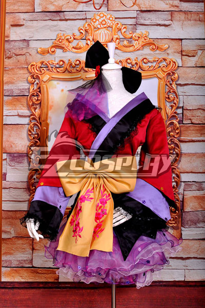 ITL Manufacturing Ruler Vocaloid-ruka PROJECT DIVA2 Courtesan Kimono Lolita Deluxe Version Cosplay Costume