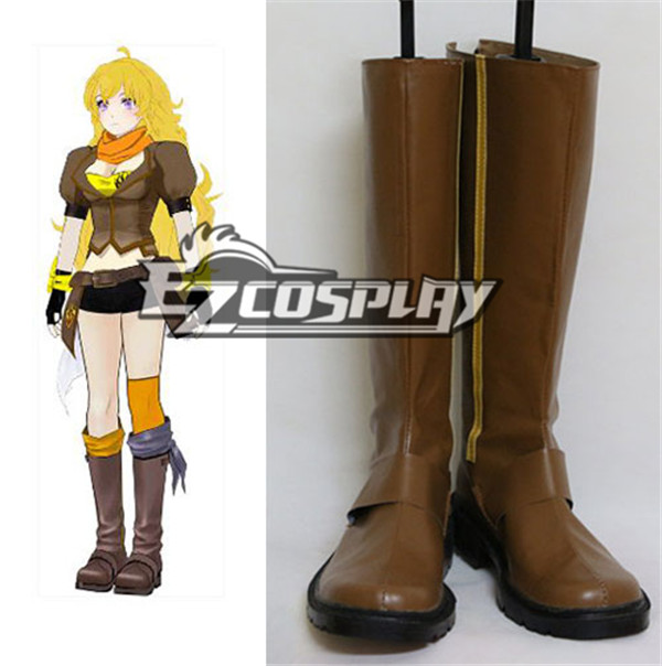 ITL Manufacturing RWBY Yellow Yang Xiao Long Flat Boots Cosplay Shoes