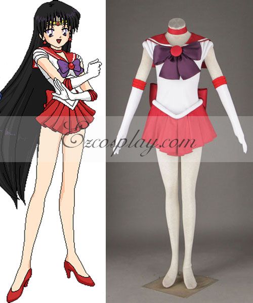 ITL Manufacturing Sailor moon Rei Hino (Sailor Mars) Cosplay Costume