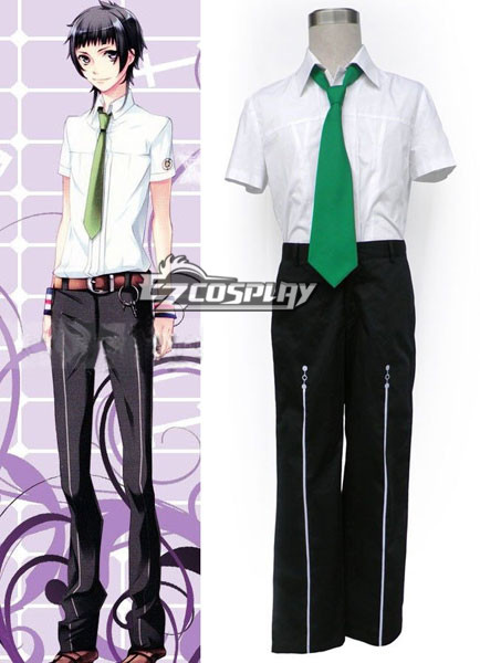 ITL Manufacturing Starry Sky Seigatsu Academy School Male Summer Uniform 2nd Green Tie Cosplay Costume