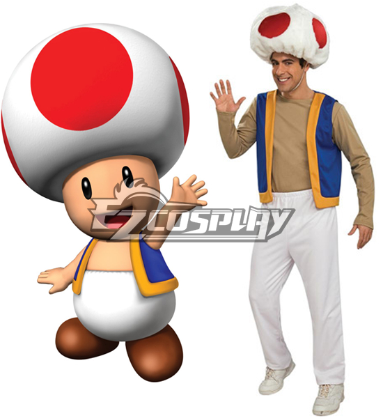 ITL Manufacturing Super Mario Bros Adult Toad Cosplay Costume