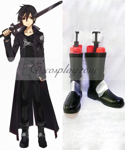 ITL Manufacturing Sword Art Online Kirito Cosplay Shoes