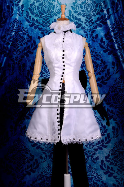ITL Manufacturing Vocaloid Kagamine Rin White Dress Cosplay Costume-Y292