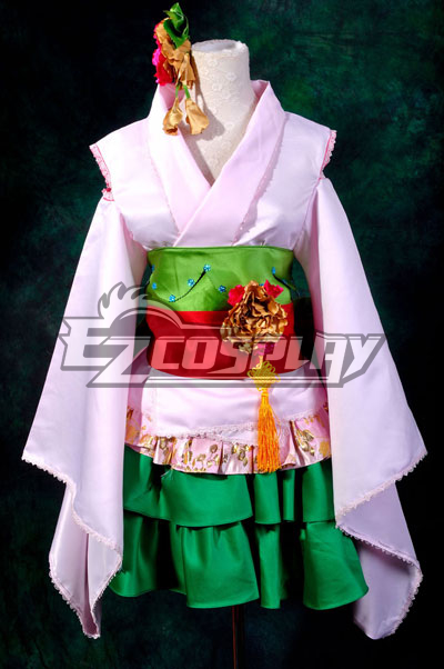 ITL Manufacturing Macross Frontier The Wings of Goodbye Ranka Lee Orian Kimono Cosplay Costume