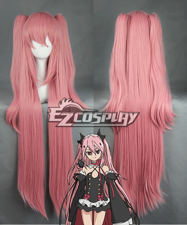 ITL Manufacturing Seraph of the End Vampire Reign Owari no Serafu Krul Tepes Long Pink Cosplay Wig