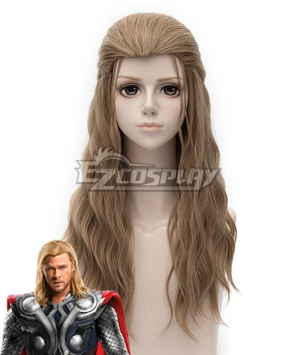 Men's Avengers Thor Costume Dark Blonde Long Length Costume Wig